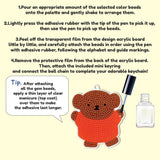 Miffy and Boris Daimon Beads DIY  Keychain