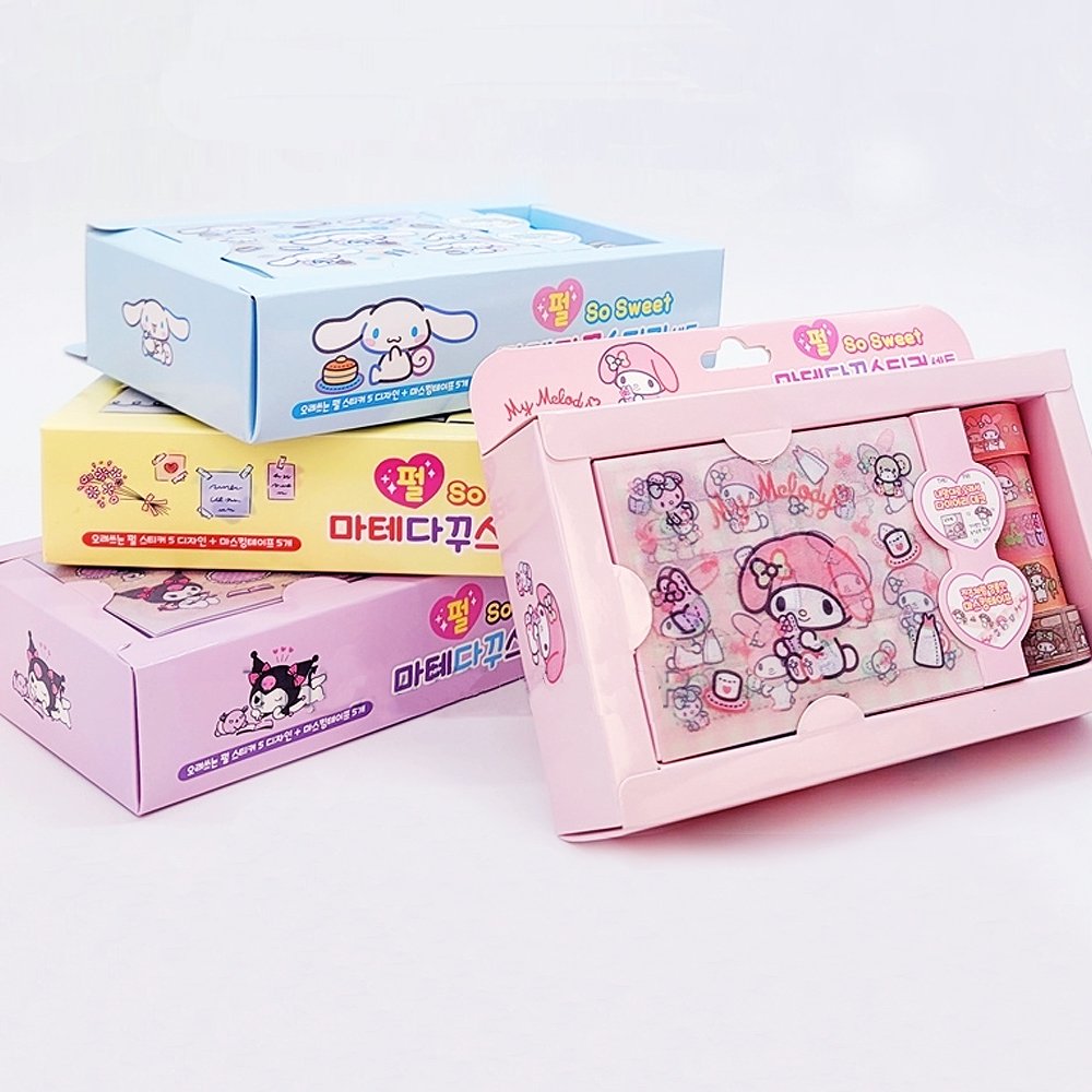Sanrio Characters Diary Decoration Pearl Sticker Set