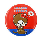 Hello Kitty x Monchhichi Tin Badge Pin Brooch