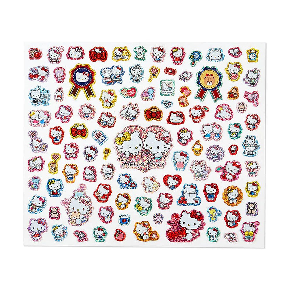 Sanrio Hello Kitty 100pcs Hologram Deco Sticker