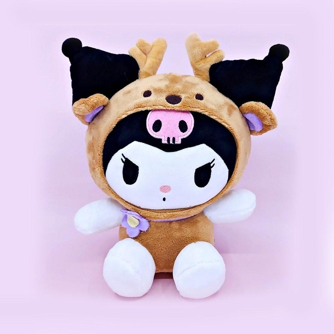 Sanrio Kuromi Floral Reindeer10" Plush