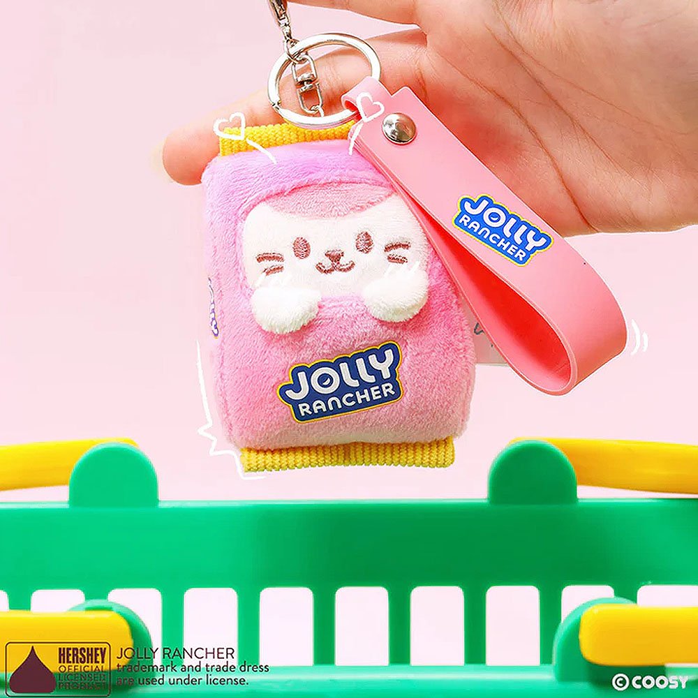 Anirollz x Jolly Rancher Kittiroll Plush Strap Charm Keychain