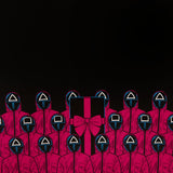 Loungefly x Squid Game Piggy Bank Masked Men Glow Mini Backpack