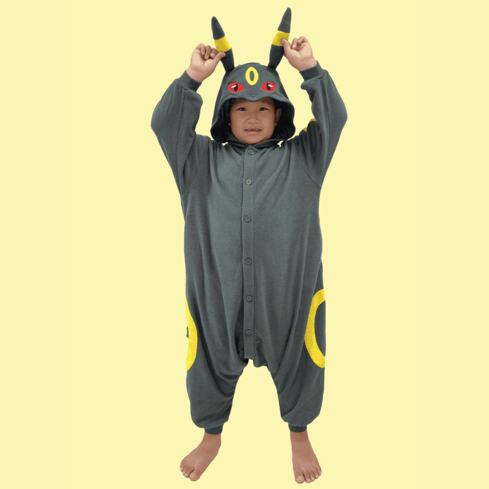 Pokemon Umbreon Kids Costume Kigurumi Jumpsuit
