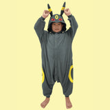 Pokemon Umbreon Kids Costume Kigurumi Jumpsuit