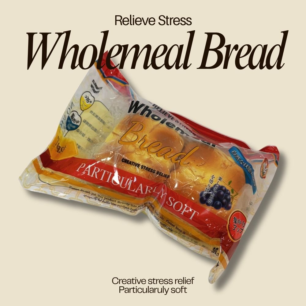 MIDO Wholemeal Grape Bread Squishy Toy