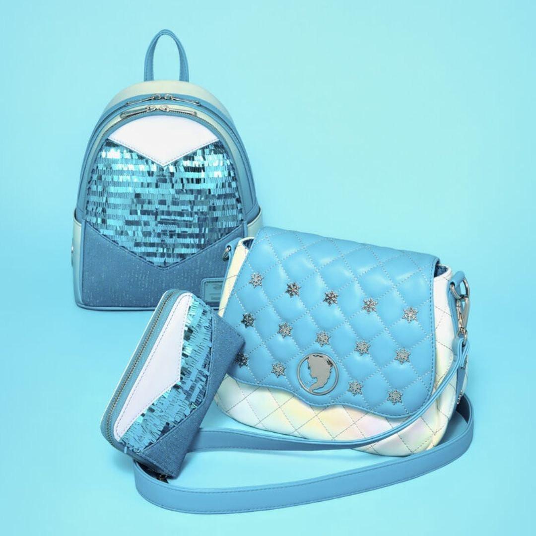 Loungefly x Disney Frozen Elsa Pearlescent Crossbody Bag