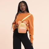 Loungefly x Mickey Mouse Glitter Sequin Convertible Mini Backpack & Crossbody Bag