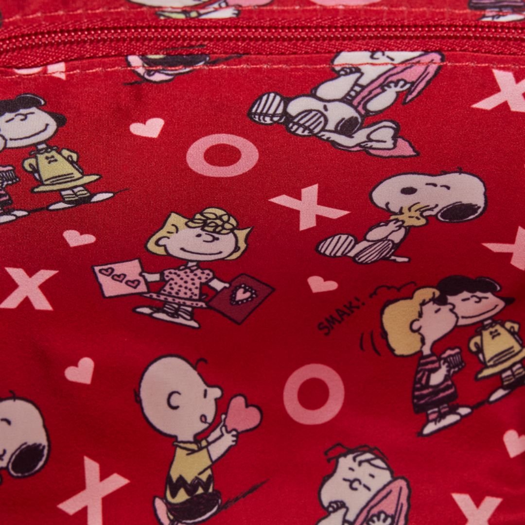 Loungefly x Peanuts Snoopy Valentine's Day Charm Crossbody Bag