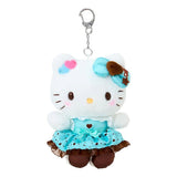 Sanrio Hello Kitty Mascot Clip-On Plush Keychain : Chocolate Mint