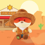 Anirollz Western Cowboy Foxiroll Small Sitting Plush