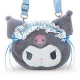 Kuromi Plush Crossbody Bag :Blue Angel