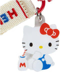 Sanrio Hello Kitty Embroidered Logo Keychain :Retro Series