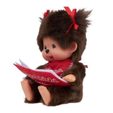 Monchhichi Sitting & Reading Girl 7" Plush