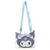 Kuromi Plush Crossbody Bag :Blue Angel