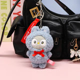 Anirollz Miniz Bunny Costume Owlyroll Plush Charm Keychain
