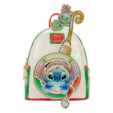 Loungefly x Stitch & Scrump Iridescent Holiday Ornament Mini Backpack