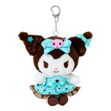 Sanrio Kuromi Mascot Clip-On Plush Keychain : Chocolate Mint
