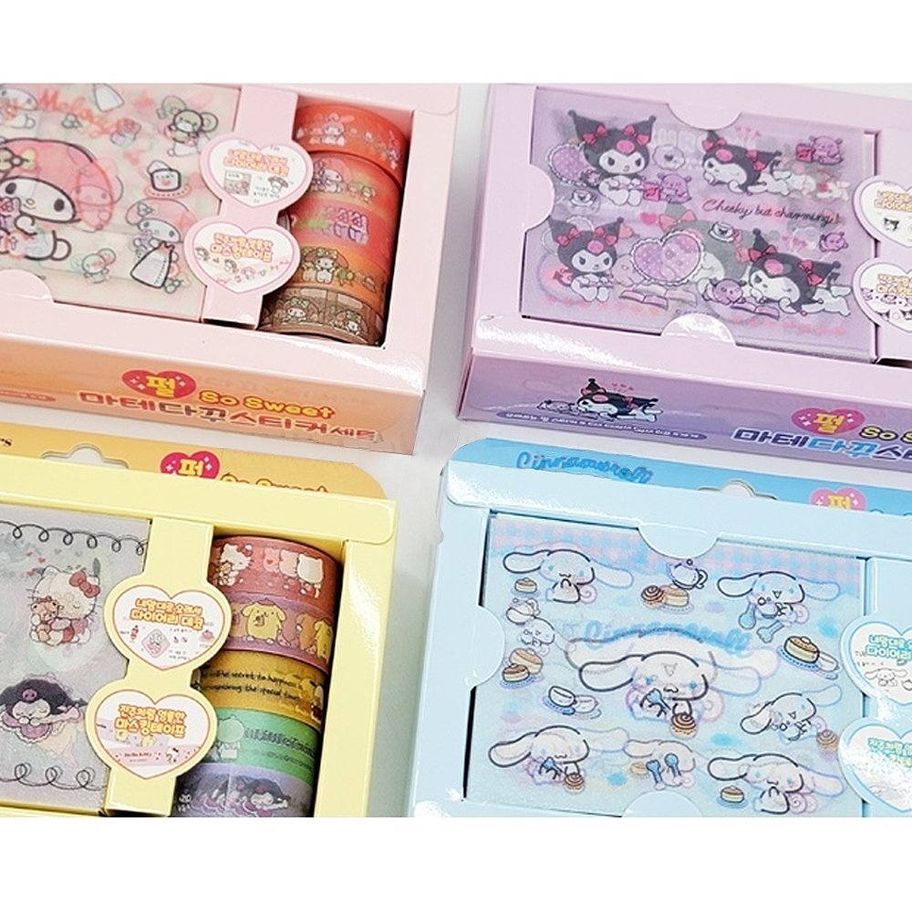 Sanrio Characters Diary Decoration Pearl Sticker Set