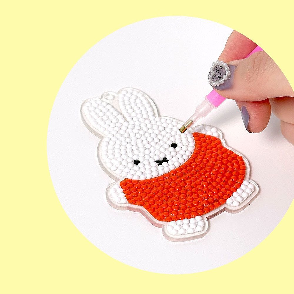 Miffy and Boris Daimon Beads DIY  Keychain