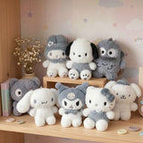 Sanrio Cinnamoroll Monochrome 5" Plush Mascot Clip-on Keychain