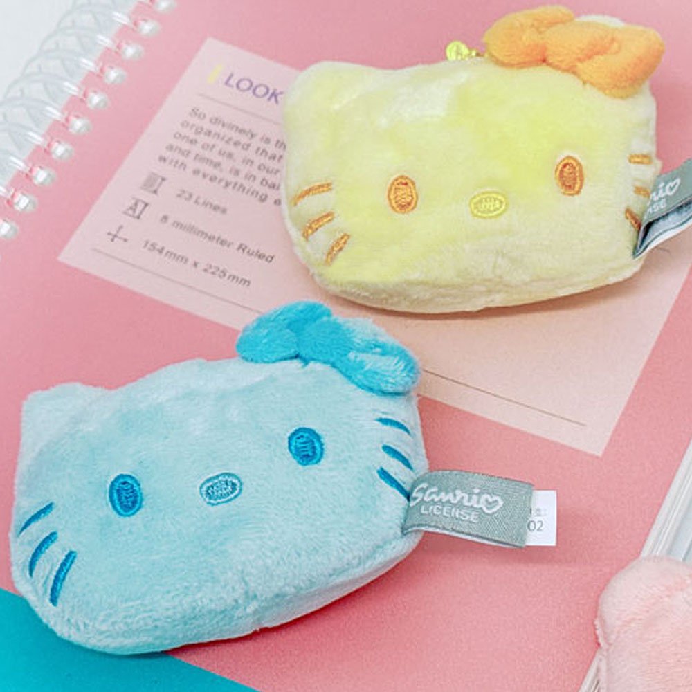 Sanrio Hello Kitty Color Face Plush Keychain
