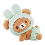 San-X Rilakkuma Chairoikoguma Crawl Baby Bunny Costume Plush