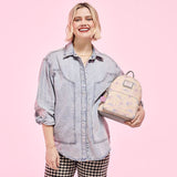 Loungefly x Stitch & Angel Cherry Blossom All-Over Print Mini Backpack