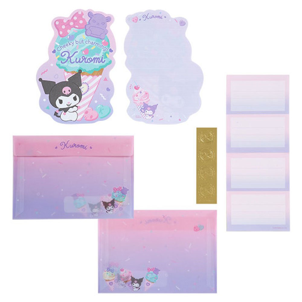 Kuromi Letter Set :Ice Cream Party