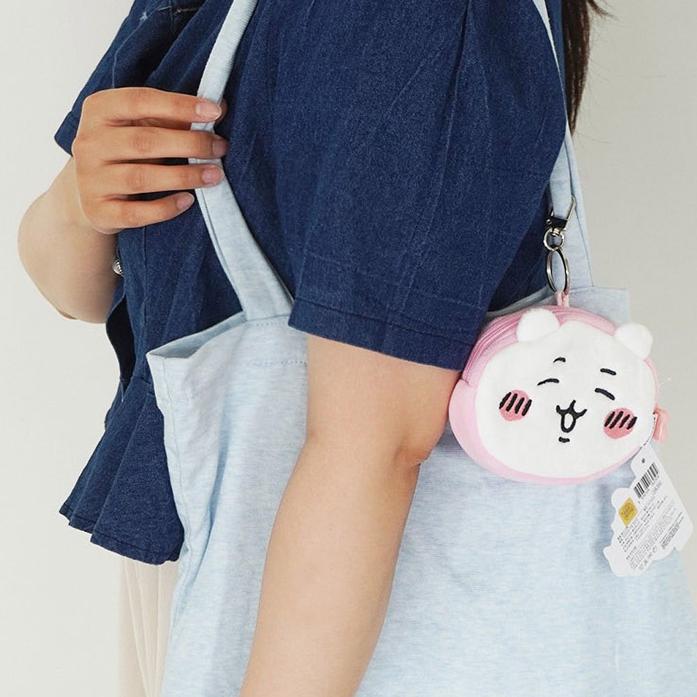 Chiikawa Usagi Face Pouch Clip-On Keychain