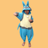 Pokemon Lucario Kids Costume Kigurumi Jumpsuit