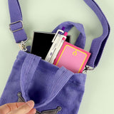 Sanrio Corduroy Crossbody Bag