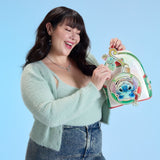 Loungefly x Stitch & Scrump Iridescent Holiday Ornament Mini Backpack
