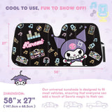 Sanrio Kuromi Car Sunshade