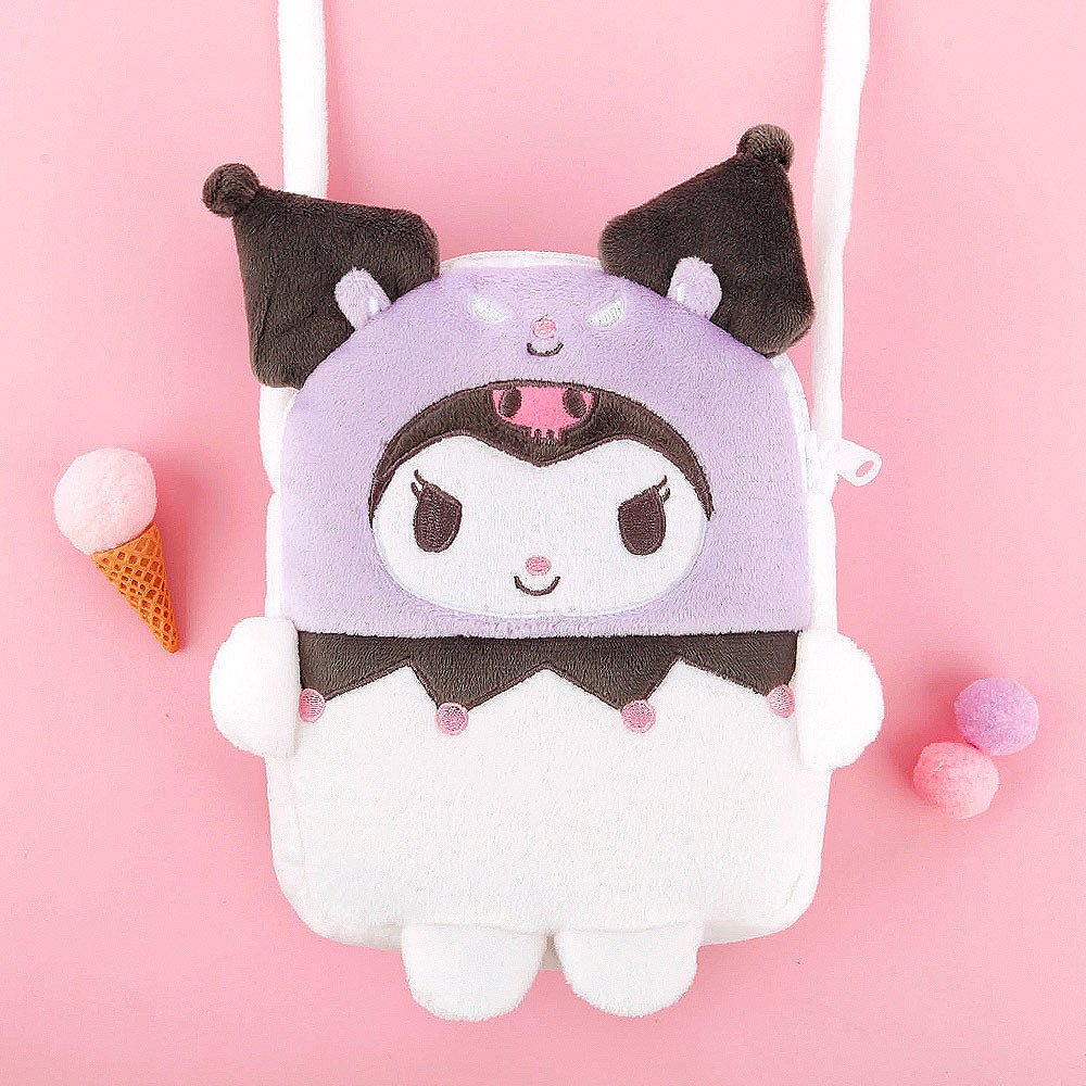 Sanrio Kuromi Bestie Plush Crossbody Bag