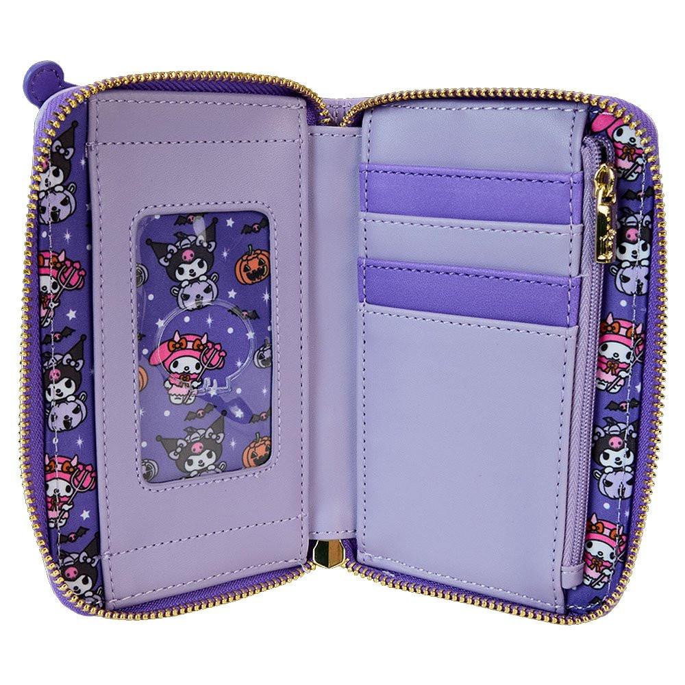 Loungefly x Sanrio Kuromi & My Melody Glow Zip Around Wallet