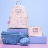 Loungefly x Stitch & Angel Cherry Blossom All-Over Print Mini Backpack
