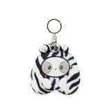 Anirollz Miniz Zebra Pandaroll Plush Charm Keychain