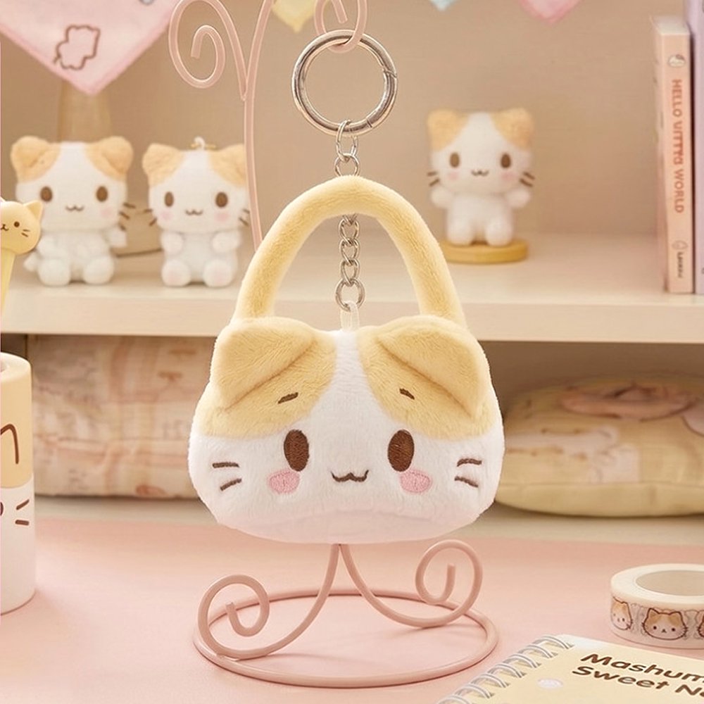 Sanrio Masyumaro Mini Handbag Plush Clip-on Keychain