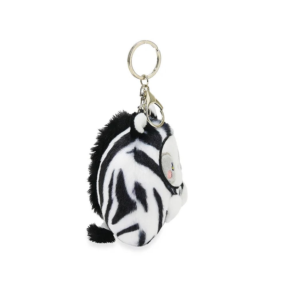 Anirollz Miniz Zebra Pandaroll Plush Charm Keychain