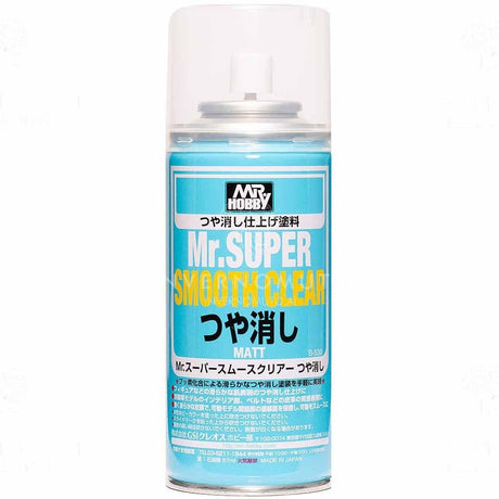 Mr. Super super smmoth cleart matt spry is a solvent-type coating agent for creating surfaces of superior quality. It can be used not only for color painting, but also as the perfect coating agent when your work needs that added touch. Perfect for Gundam modeling hobby.