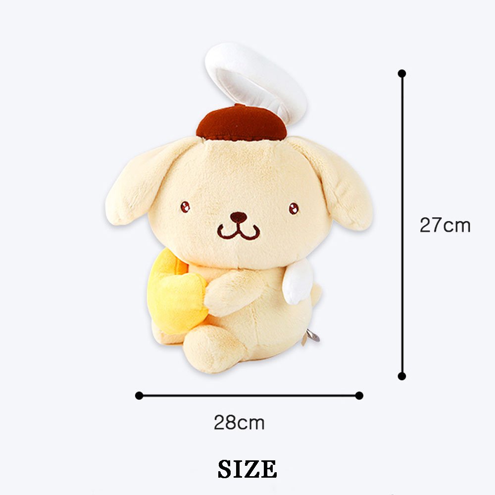 Sanrio Pompompurin Angel Halo Heart 10" Plush