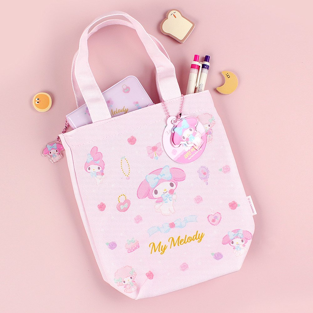 My Melody 大きめ透明エコバッグ　未使用　無言購入OK◎専用ページOK◎ Sanrio My Melody Pattern Eco Bag – Hello Discount Store