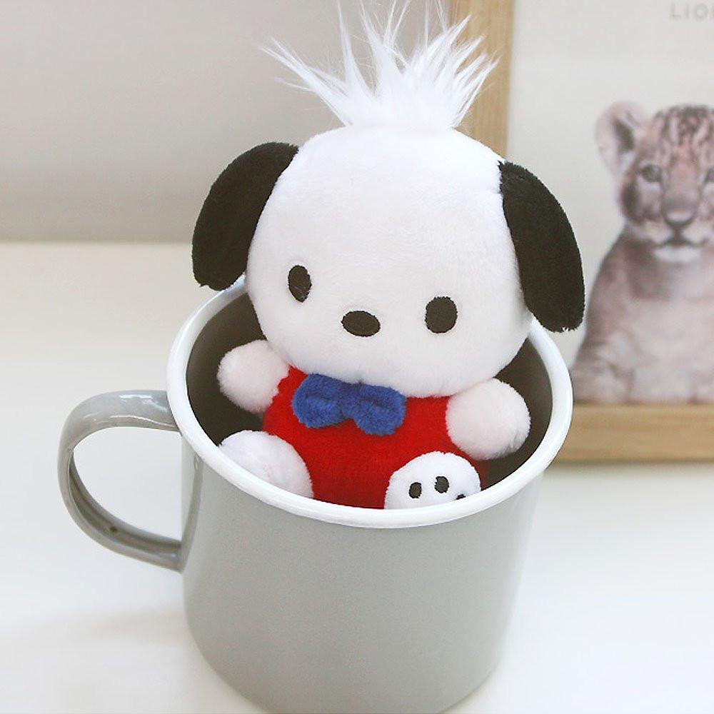 Sanrio Pochacco Blue Bowtie Clip-On Plush