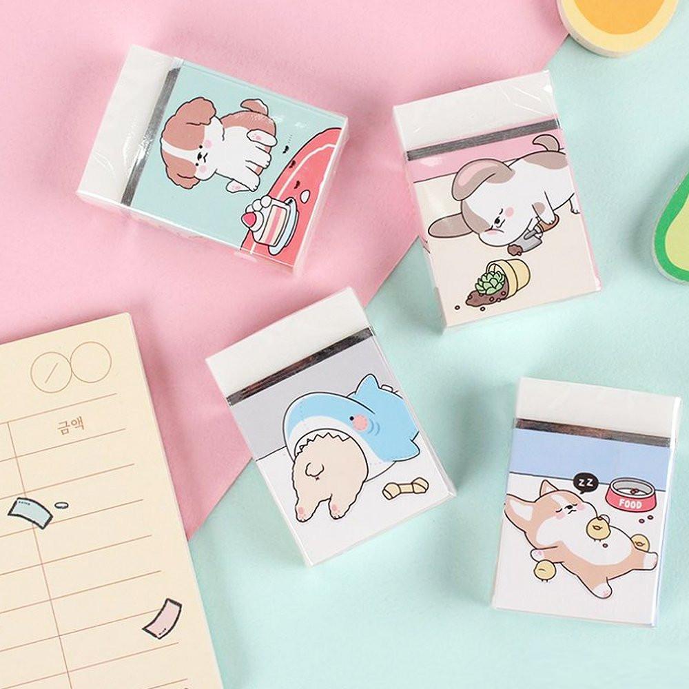 [4-in-1] Sleeping Dog Eraser Set
