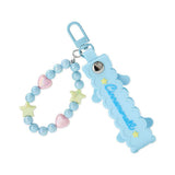 Cinnamoroll Smile Face Beaded Keychain