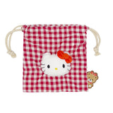 Sanrio Characters Checker Drawstring Pouch