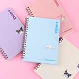 Sanrio Characters 4 Index Notebook