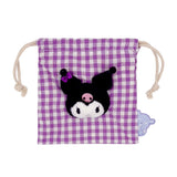 Sanrio Characters Checker Drawstring Pouch