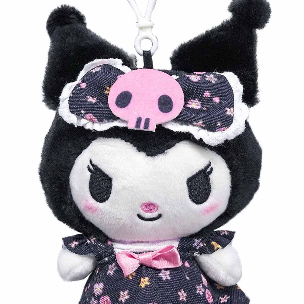 Kuromi Flower Dress Clip-On Plush